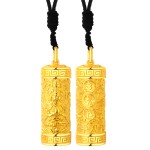 999 Pure Gold Thousand-Handed Guanyin Guardian Pendant - Rat Zodiac Birth Buddha